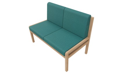 Banquette Noé 2 places sans accoudoirs